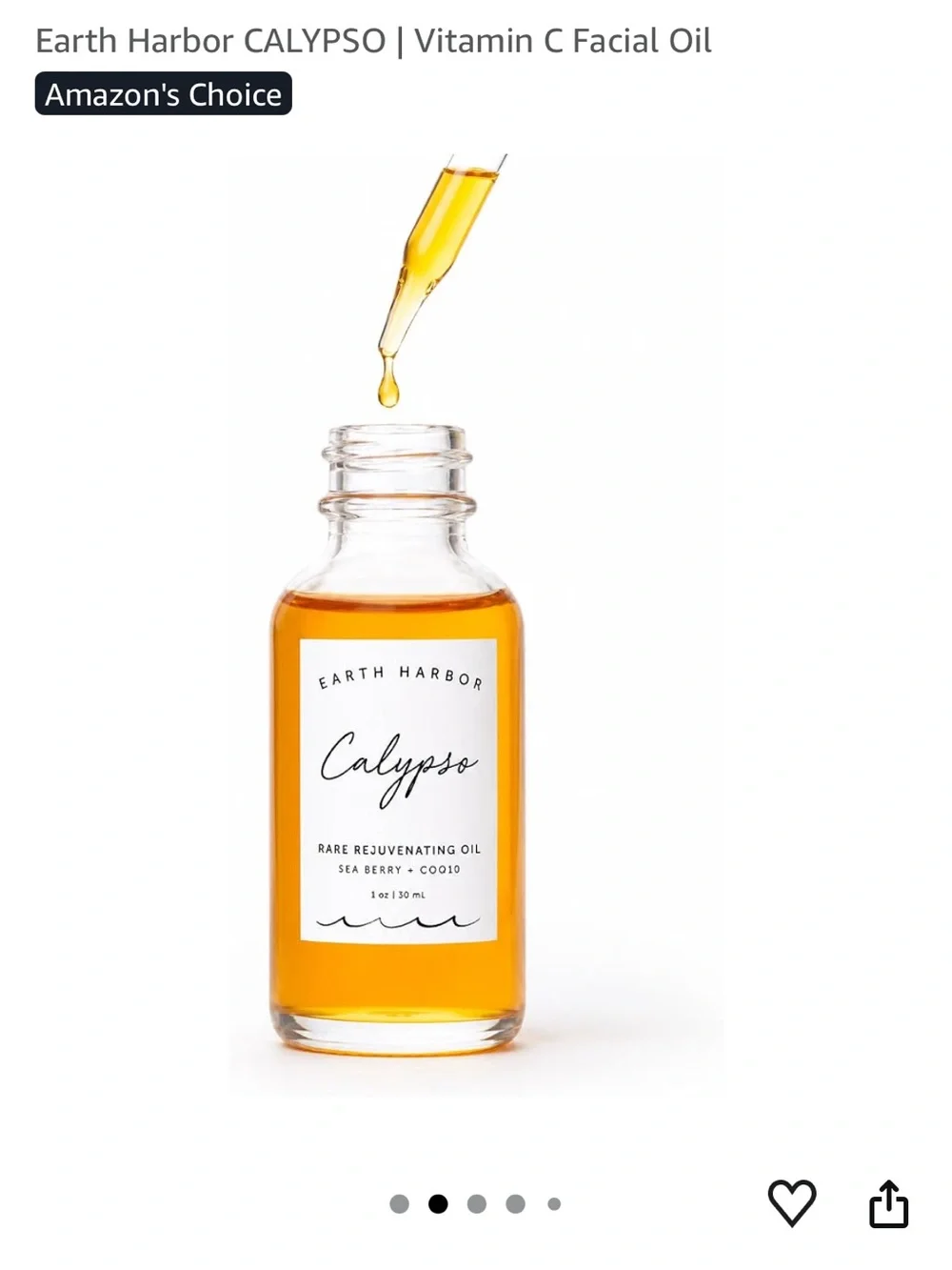 Calypso Antioxidant Glow Facial Oil Moisturizer — Dewy Finish